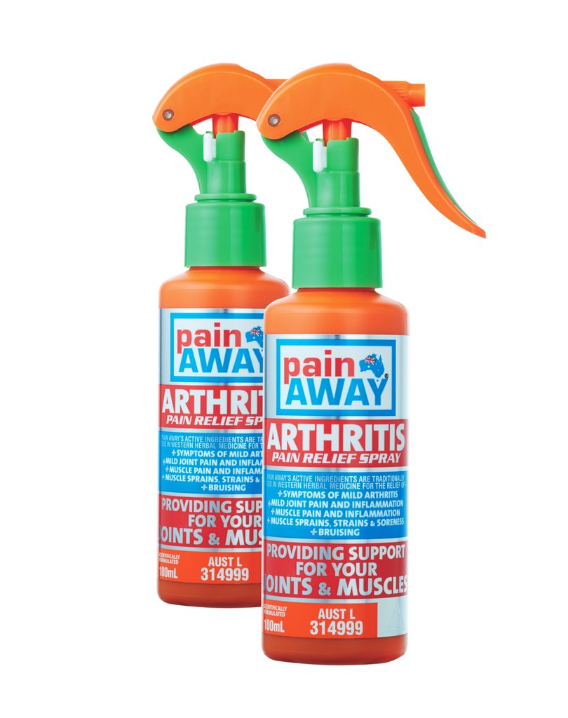 2 x PAIN AWAY ARTHRITIS <br> PAIN RELIEF SPRAY 100ML