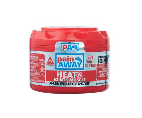 1 x PAIN AWAY HEAT JOINT & MUSCLE  <br>PAIN RELIEF CREAM 70G