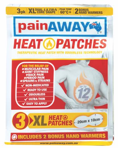 PAIN AWAY HEAT PATCH <BR> XL 3 PACK