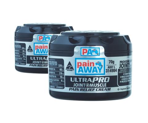 2 x PAIN AWAY ULTRA PRO - JOINT & MUSCLE PAIN RELIEF CREAM 70G