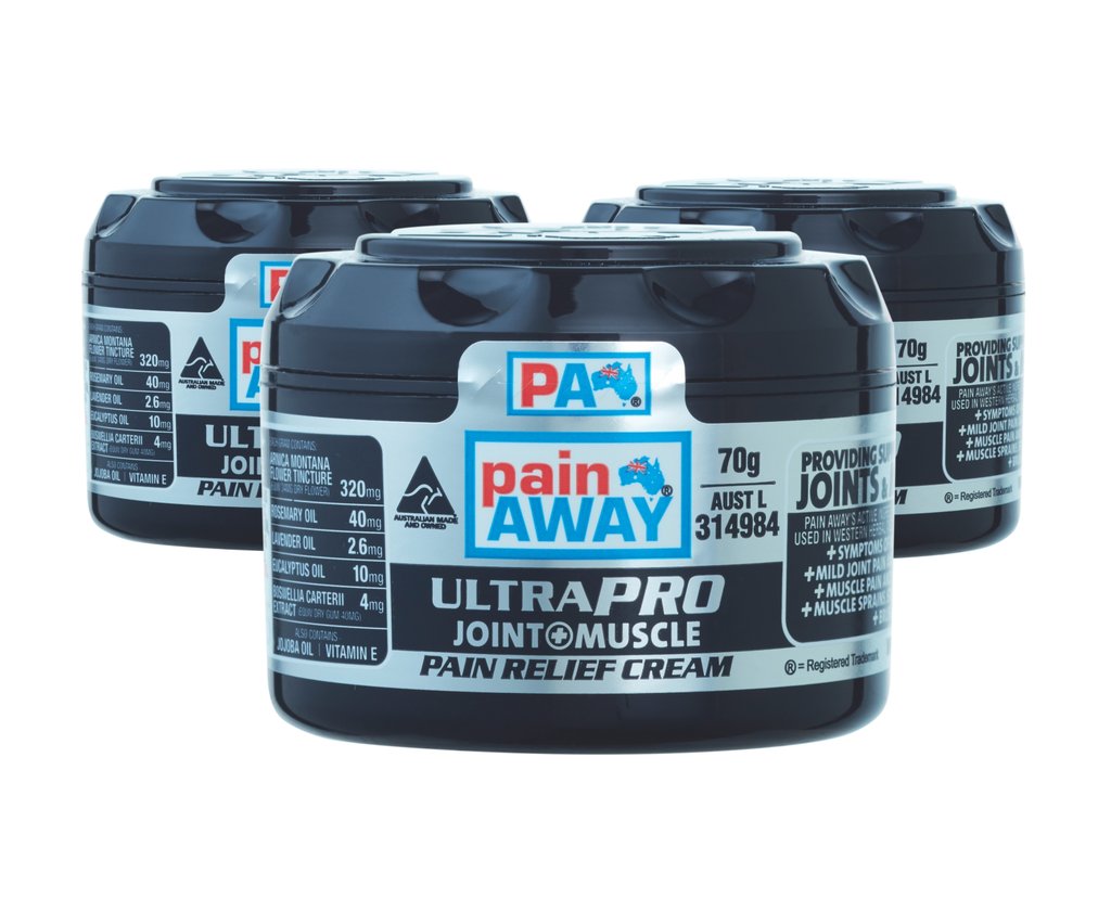 3 x  PAIN AWAY ULTRA PRO - JOINT & MUSCLE PAIN RELIEF CREAM 70G