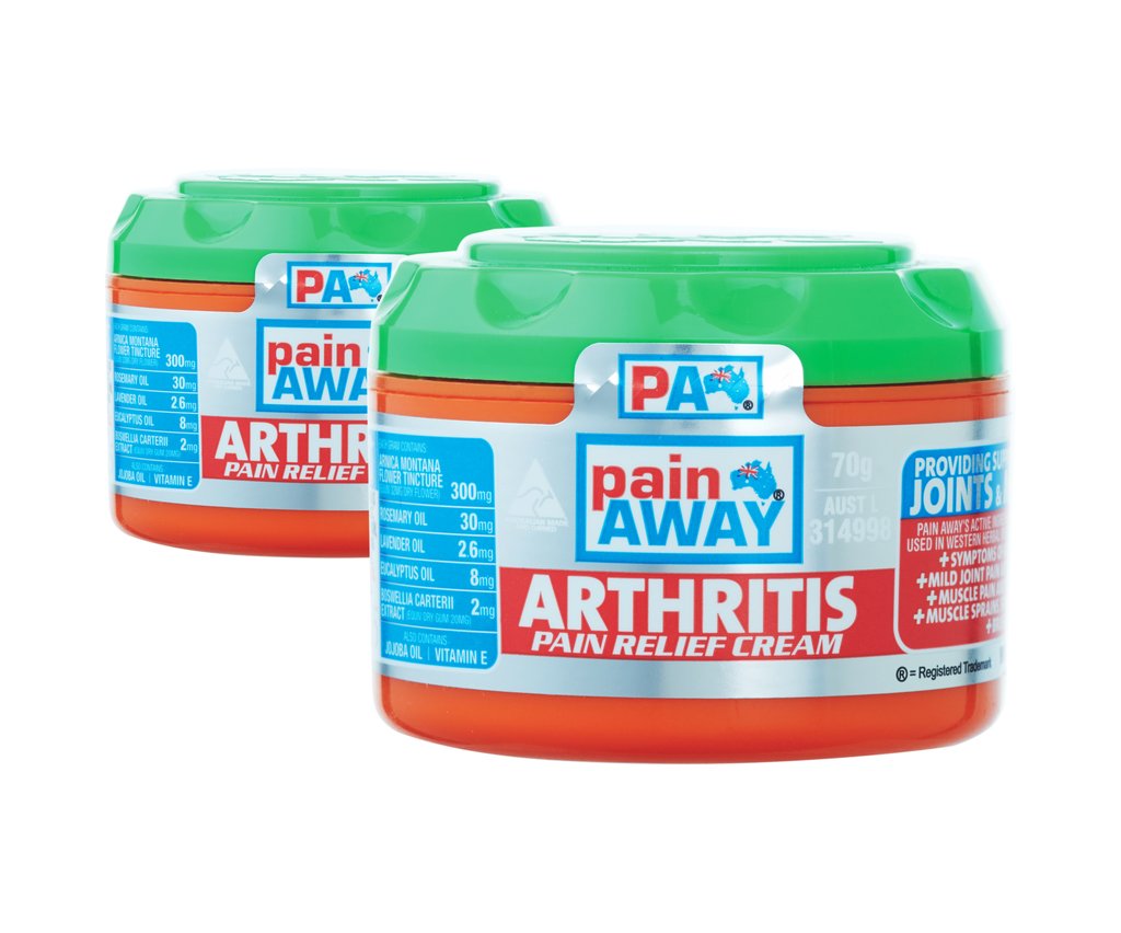 2 x PAIN AWAY ARTHRITIS <BR> PAIN RELIEF CREAM 70G