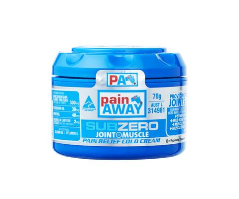 1 x PAIN AWAY SUB ZERO - JOINT & MUSCLE PAIN RELIEF COLD <br> CREAM 70G