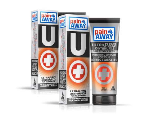 2 x PAIN AWAY ULTRA PRO - JOINT & MUSCLE<BR> PAIN RELIEF CREAM 125G TUBE